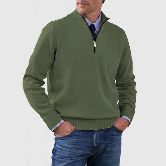 Howard | Zipped Sweater – Classic Warmth and Modern Elegance
