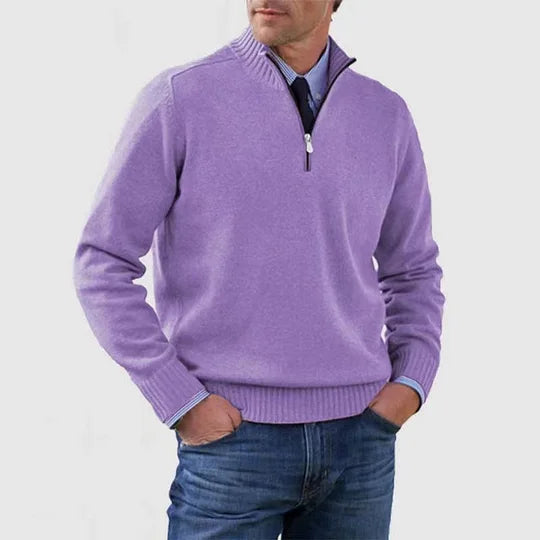 Howard | Zipped Sweater – Classic Warmth and Modern Elegance