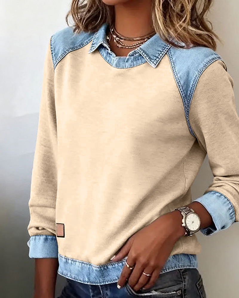 Leia™| Trendy Long Sleeve Button-Up Shirt