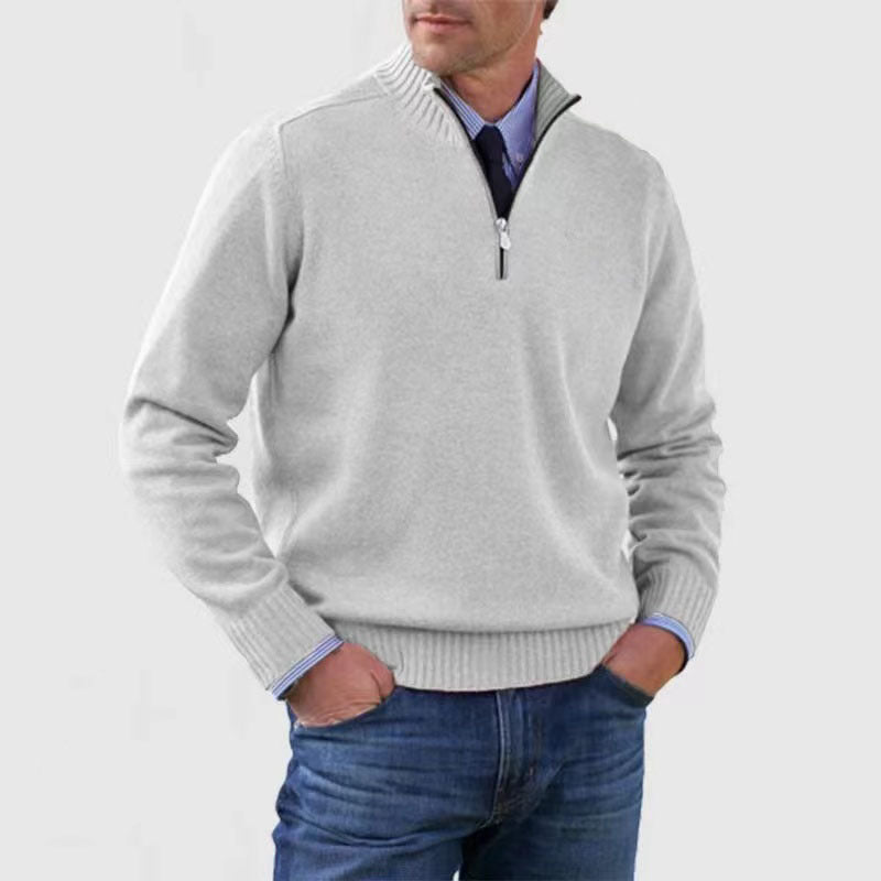 Howard | Zipped Sweater – Classic Warmth and Modern Elegance