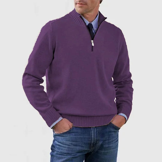 Howard | Zipped Sweater – Classic Warmth and Modern Elegance