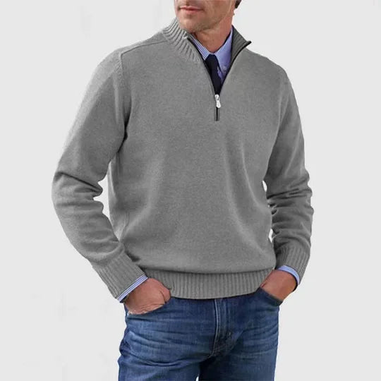Howard | Zipped Sweater – Classic Warmth and Modern Elegance