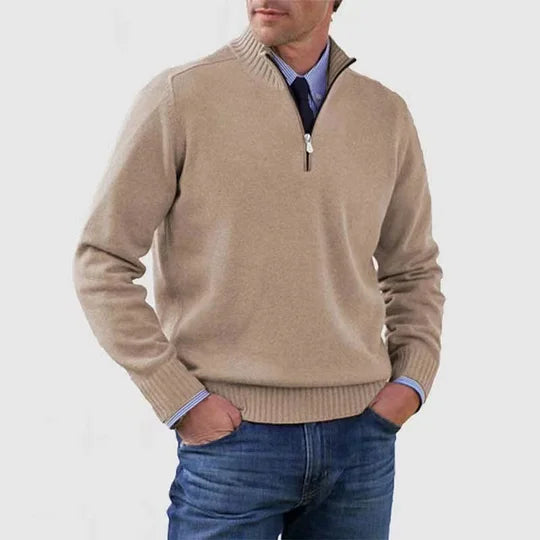Howard | Zipped Sweater – Classic Warmth and Modern Elegance