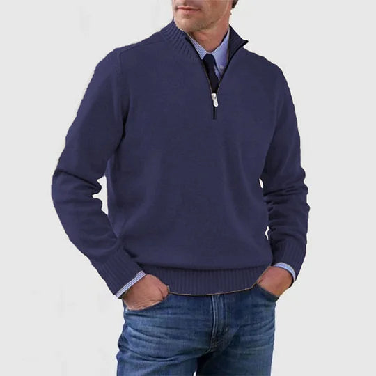 Howard | Zipped Sweater – Classic Warmth and Modern Elegance