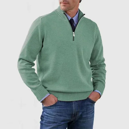 Howard | Zipped Sweater – Classic Warmth and Modern Elegance