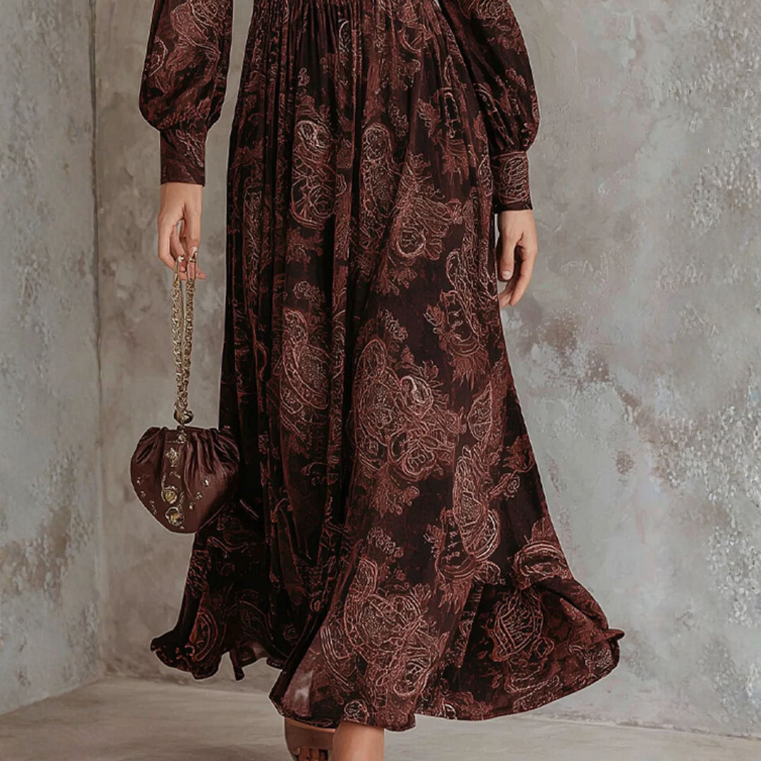 Lena&James™ | Paisley Print Midi Dress
