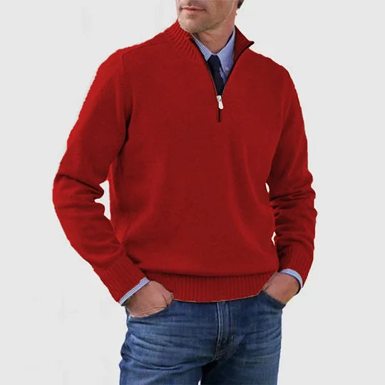 Howard | Zipped Sweater – Classic Warmth and Modern Elegance
