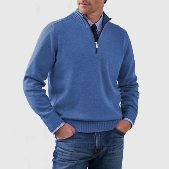 Howard | Zipped Sweater – Classic Warmth and Modern Elegance