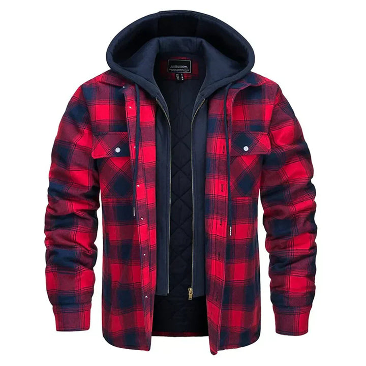 Florian | Plaid Hooded Jacket
