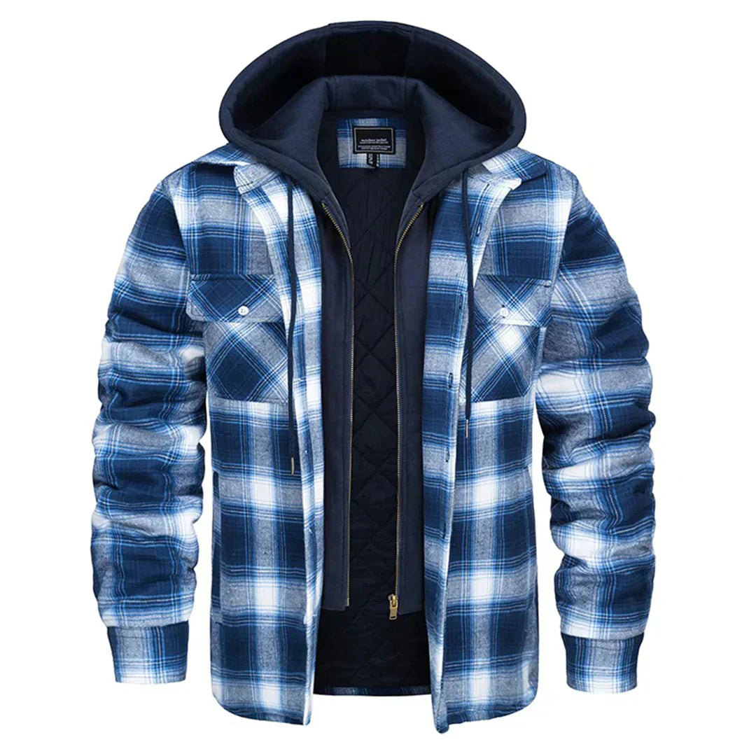 Florian | Plaid Hooded Jacket