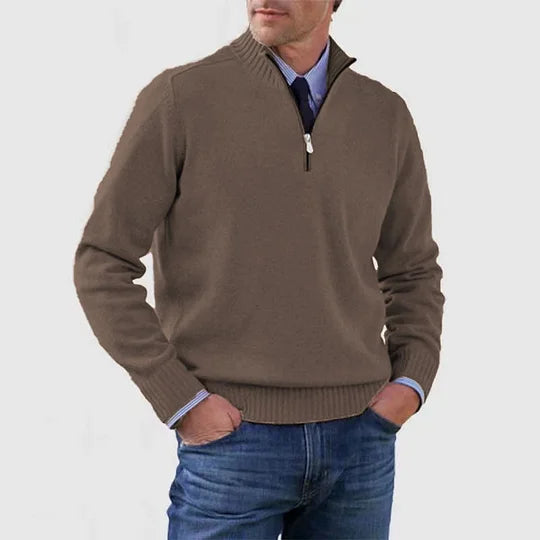 Howard | Zipped Sweater – Classic Warmth and Modern Elegance