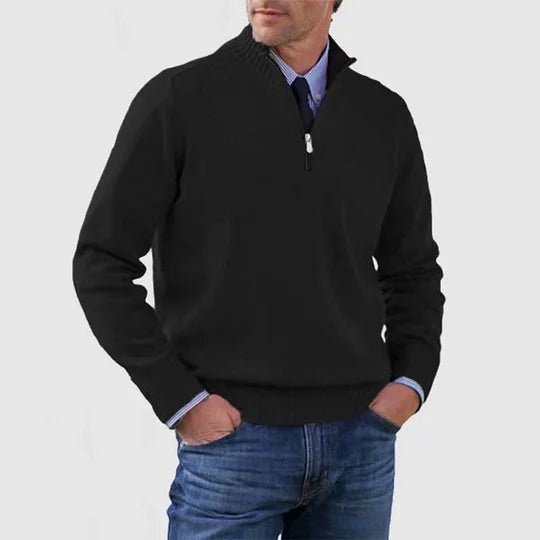 Howard | Zipped Sweater – Classic Warmth and Modern Elegance
